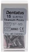 Classic Surtex Titan Wurzelstifte Packung 15 Stck 9,3 mm,  1,35 mm, Gre 3