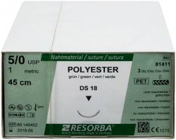 RESORBA Polyester Packung 36 Stck, grn, 45 cm, DS 24, USP 5/0