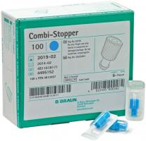 Combi-Stopper-Verschlusskonen Packung 100 Stck blau