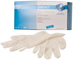 CONTACT Packung 100 Stck puderfrei, naturlatex, L