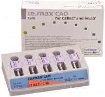 IPS e.max CAD Monolithic Solution for CEREC/inLab Packung 5 Stck A-D Gr. C16, A3,5 LT