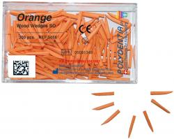 Orange Wedge Packung 200 Stck, Gre 10, orange