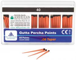 FKG Gutta Percha Packung 60 Stck Taper.06 ISO 040