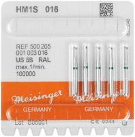 HM-Bohrer 1S Packung 5 Stck schnittfr. Verz., grn, RAL, Figur 001, ISO 016
