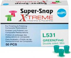 Super-Snap X-Treme Packung 50 Stck Mini, beidseitig beschichtet, unmontiert, grn fein, 8 mm