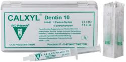 CALXYL Packung Dentin 10 1,5 ml Pasten-Spritze, 5 Einmalkanlen