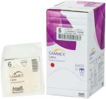 Gammex Latex Packung 50 Paar puderfrei, natur, Gre 6