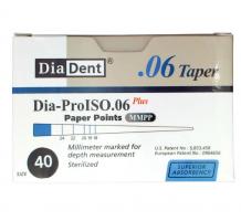 DiaDent Dia-Pro Paper Points Packung 100 Stck Taper.06, ISO 040
