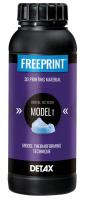 FREEPRINT model T Flasche 1 kg Kunststoff 385 nm, transparent-blau