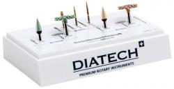 DIATECH Zirconia Adjustment & Polishing Kit 3 Diamanten, 4 Polierer