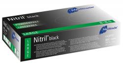 Nitril Black Packung 100 Stck puderfrei, schwarz, L