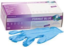 FORMAT BLUE Packung 100 Stck puderfrei, blau, XL