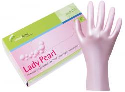 smart Lady Pearl Nitrilhandschuhe Packung 100 Stck puderfrei, perlmutt rosa, M