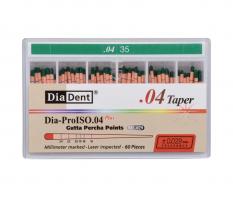 DiaDent Dia-Pro Guttaperchaspitzen Packung 60 Stck, Taper.04, ISO 035