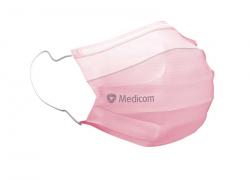 Medicom SafeMask SofSkin fog-free medizinischer Mundschutz Packung 50 Stck pink, mit Ohrschlaufe