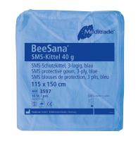BeeSana SMS-Kittel Karton 5 x 10 Stck blau, 115 x 150 cm
