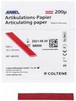 HANEL Artikulations-Papier 200 m Packung 300 Stck rot, 18 x 50 mm
