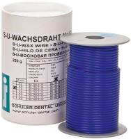 S-U-WACHSDRAHT Rolle 250 g blau,  3 mm, hart