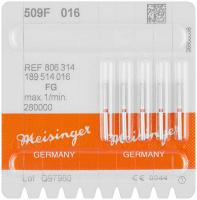 Diamanten 509 Packung 5 St. rot fein, FG, Fig. 189 Par. Hohlkehle m. Fhrungsspitze, 8 mm, ISO 016
