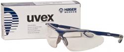 Hager iSpec Comfort Fit Stck Brille, Fassung blau/grau, Scheibe transparent