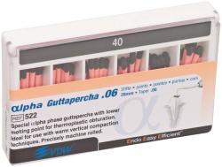alpha Guttapercha Packung 60 Stck 28 mm, Taper.06 ISO 040