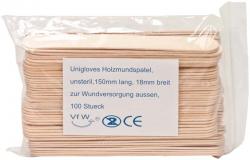 Holzmundspatel Beutel 100 Stck 150 x 20 mm, unsteril