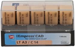 IPS Empress CAD A-D for CEREC Packung 5 Stck Gr. C14, A3 LT