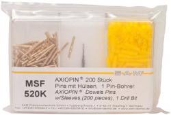 SAM PIN SYSTEM AXIOPIN Starter Kit 200 Pins, 200 Hlsen, 1 Bohrer 1,6 mm