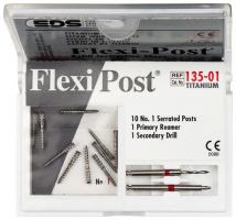 Flexi-Post ECO Nachfllpackung 10 Wurzelstifte Gre 1 (rot), 1 Vorbohrer, 1 Frse