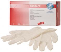 CONTACT Packung 100 Stck puderfrei, naturlatex, S