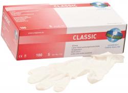 CLASSIC Packung 100 Stck gepudert, naturlatex, S