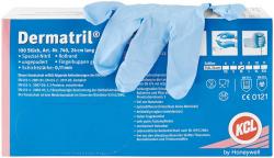 Dermatril Einmal-Schutzhandschuhe Packung 100 Stck puderfrei, blau, M