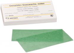 Gusswachs genarbt Packung 15 Stck grn, mittel, geadert, Strke 0,4 mm