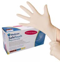 Medicom® SafeTouch® Rejuvenate Latex-Handschuhe Packung 100 Stück puderfrei, natural, S