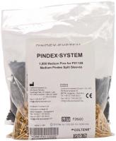 Pindex-Pins Packung 1.000 Messing-Pins mit Kunststoffhlsen 16 mm, medium