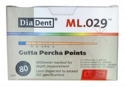 DiaDent ML.029 Gutta Percha Points Packung 120 Stck ISO 080